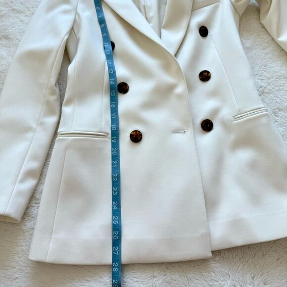REISS women white jacket blazer size 2 US Retail 650$ - Picture 9 of 10